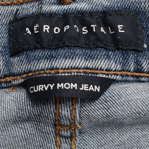 Aeropostale Curvy Mom distressed raw hem Jeans Sz 2 NWOT - Picture 8 of 9